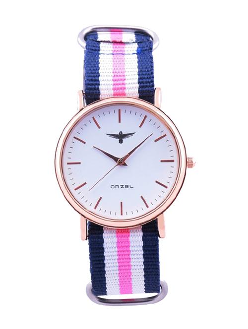 nylon strap white dial watch - 12823883 - Very Small Image - 1