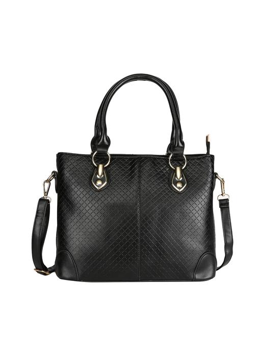 black leatherette handbag - 12828319 - Very Small Image - 1