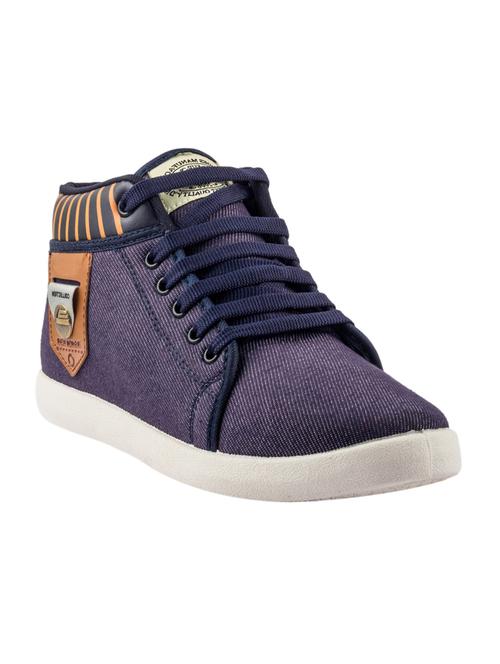 blue canvas lace up sneakers - 12831050 - Very Small Image - 1