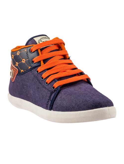 blue canvas lace up sneakers - 12831051 - Very Small Image - 1