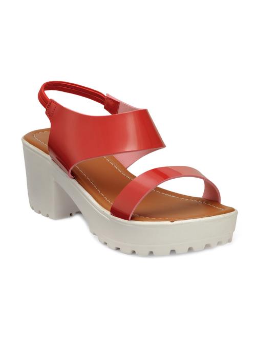 red patent leather platforms sandals - 12831483 - Very Small Image - 1