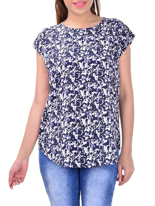 cap sleeved printed top - 12831616 - Very Small Image - 1
