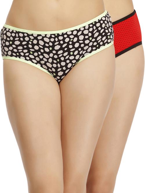 set of 2 multicolored printed cotton panties - 12832954 - Very Small Image - 1