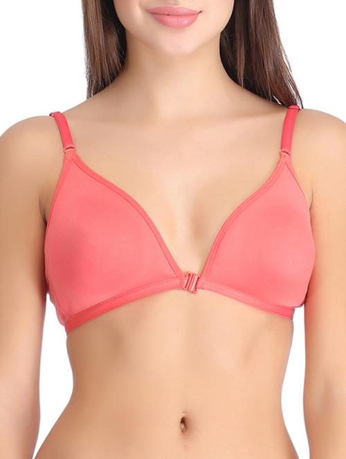 lace detail front open bra - 12833000 - Very Small Image - 1