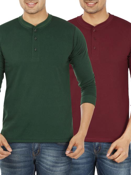 solid cotton t-shirts (set of 2) - 12833176 - Very Small Image - 1