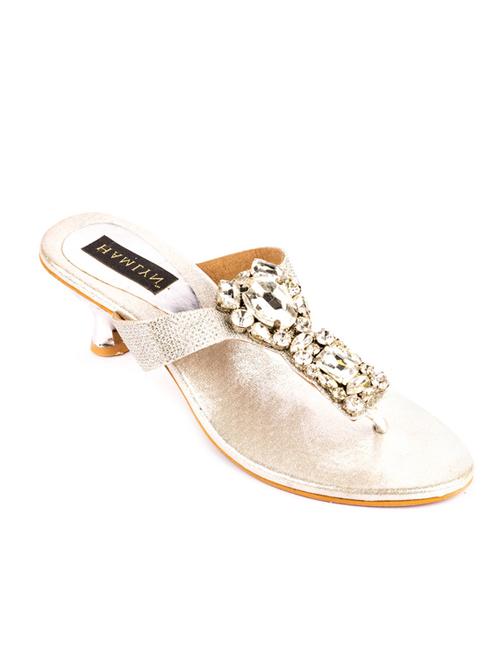 silver leatherette sandals - 12834537 - Very Small Image - 1