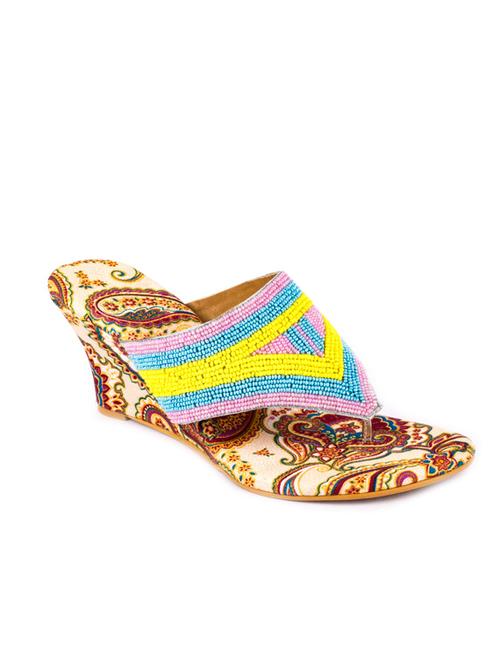 hamlyn grande silver coloured syntheticmade wedge sandal for women's - 12834550 - Very Small Image - 1