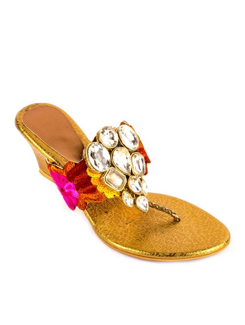 hamlyn grande antique coloured syntheticmade wedge sandal for women's - 12834551 - Very Small Image - 1