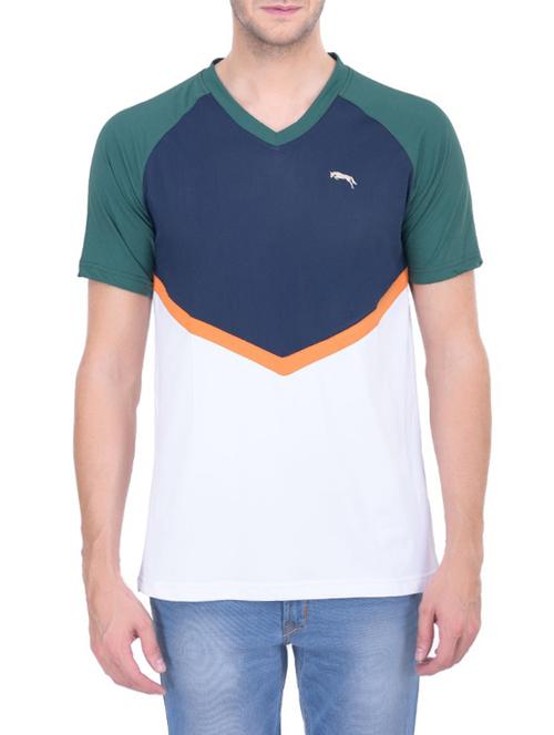 colour block cotton t-shirt - 12835496 - Very Small Image - 1