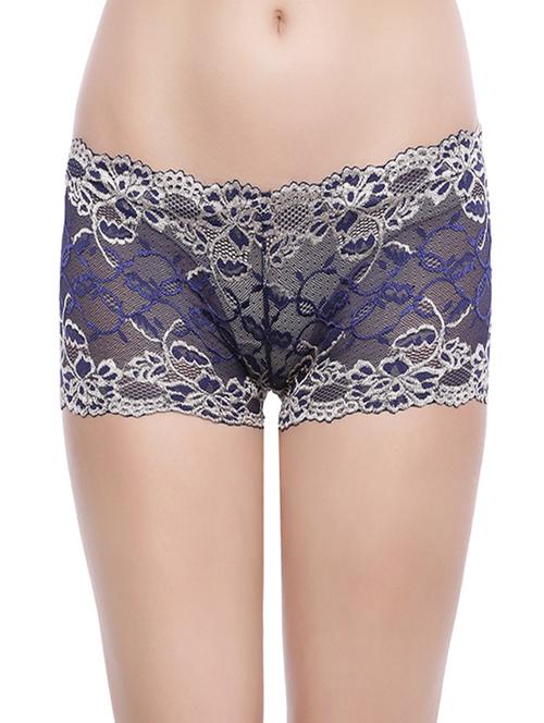 blue cotton boy shorts panty - 12836781 - Very Small Image - 1