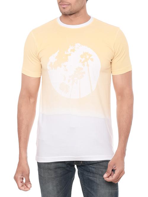 yellow cotton ombre t-shirt - 12838261 - Very Small Image - 1