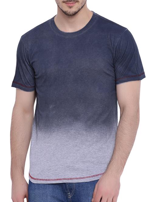 grey cotton ombre t-shirt - 12839334 - Very Small Image - 1