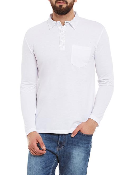 white cotton tshirt - 12840459 - Very Small Image - 1