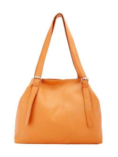 orange leatherette handbag - 12841240 - Very Small Image - 1