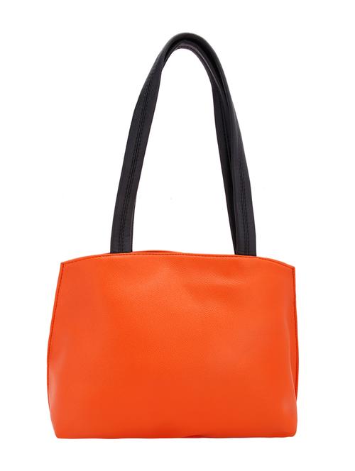 orange leatherette handbag - 12841249 - Very Small Image - 1