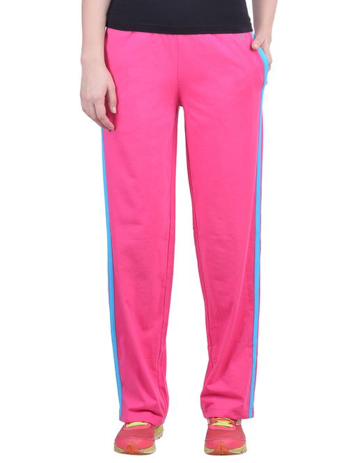 pink cotton track pant - 12841392 - Very Small Image - 1