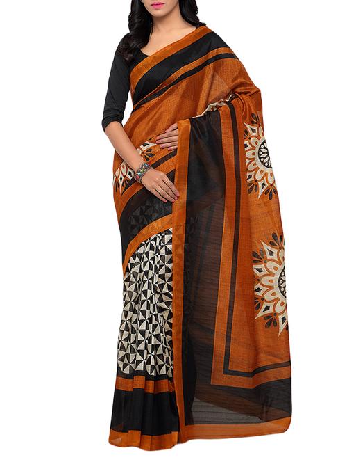 multicolored bhagalpuri silk saree with blouse - 12841572 - Very Small Image - 1