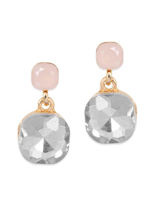 crystal metal drop earrings - 12844919 - Very Small Image - 1