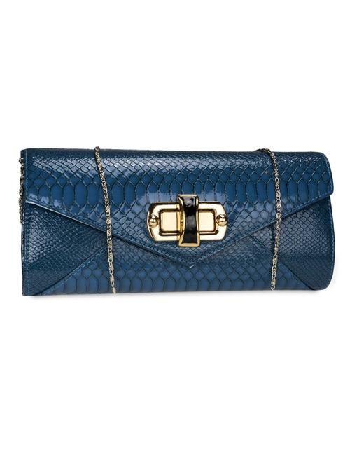 blue leatherette clutch - 1284497 - Very Small Image - 1