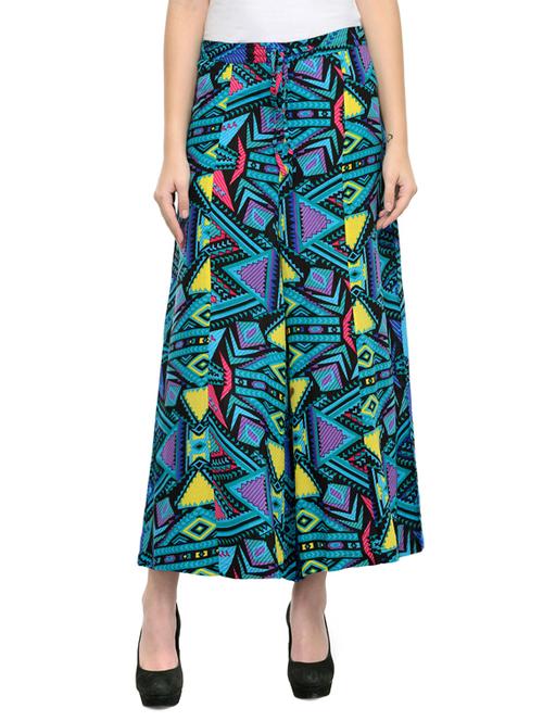 multicolored printed cotton palazzo - 12845042 - Very Small Image - 1