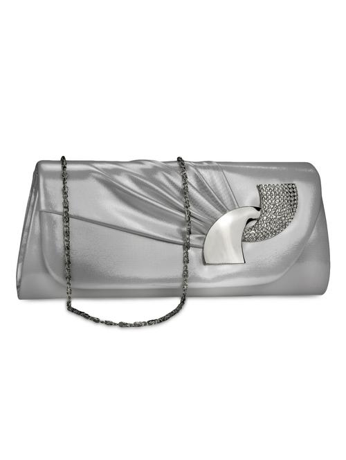 silver silk crystals clutch - 1284600 - Very Small Image - 1