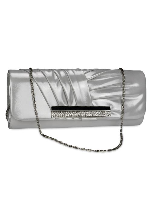 silver silk crystals clutch - 1284619 - Very Small Image - 1