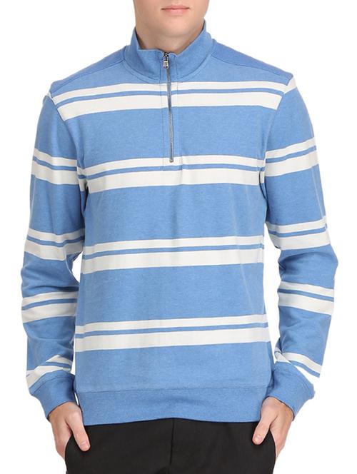 blue jersey striped sweatshirt - 12846546 - Very Small Image - 1