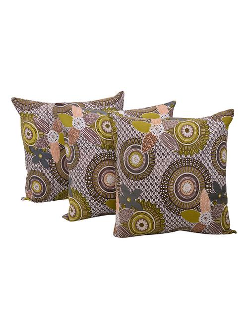 set of 3 cotton cushion cover by reme - 12849270 - Very Small Image - 1