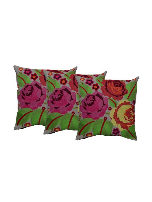 set of 3 cotton cushion cover by reme - 12849322 - Very Small Image - 1