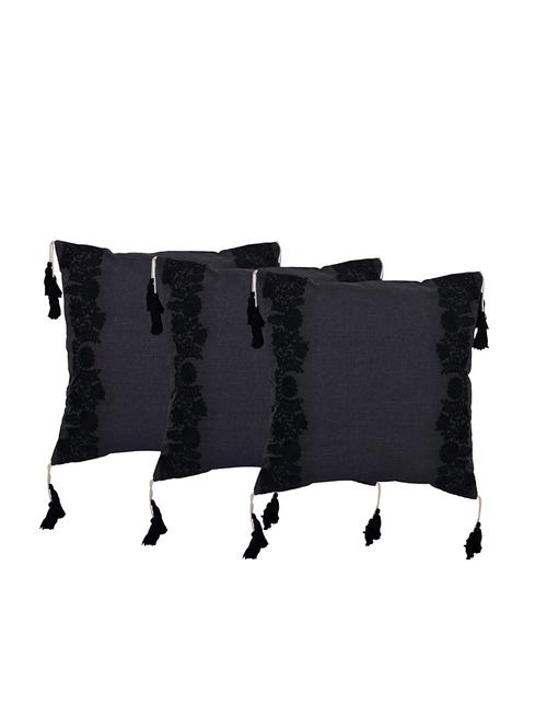 set of 3 machine embroidered cushion cover - 12849333 - Very Small Image - 1
