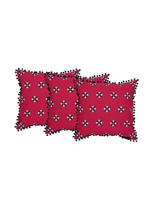 set of 3 machine embroidered cushion cover - 12849339 - Very Small Image - 1