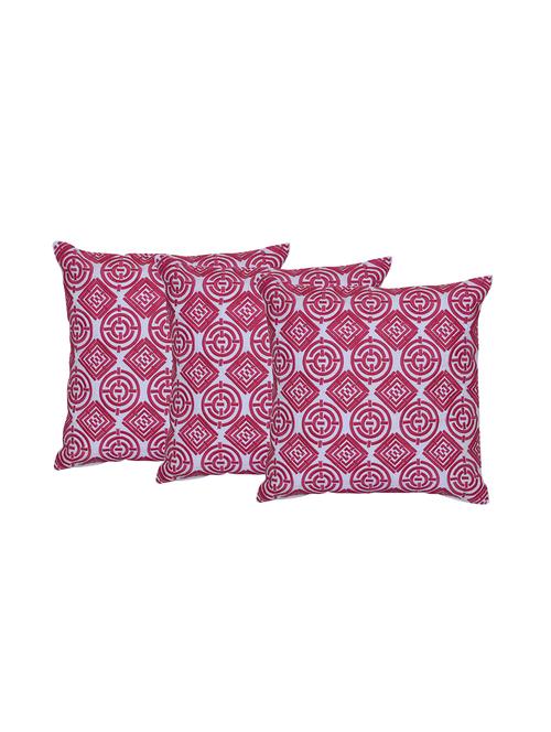 set of 3 machine embroidered cushion cover - 12849340 - Very Small Image - 1