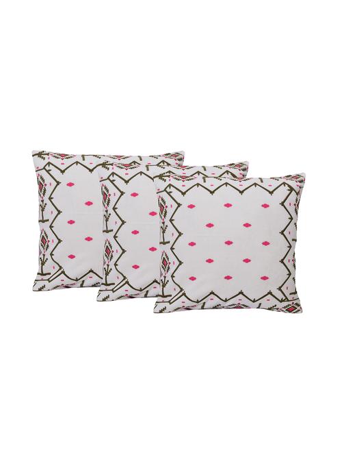set of 3 machine embroidered cushion cover - 12849344 - Very Small Image - 1