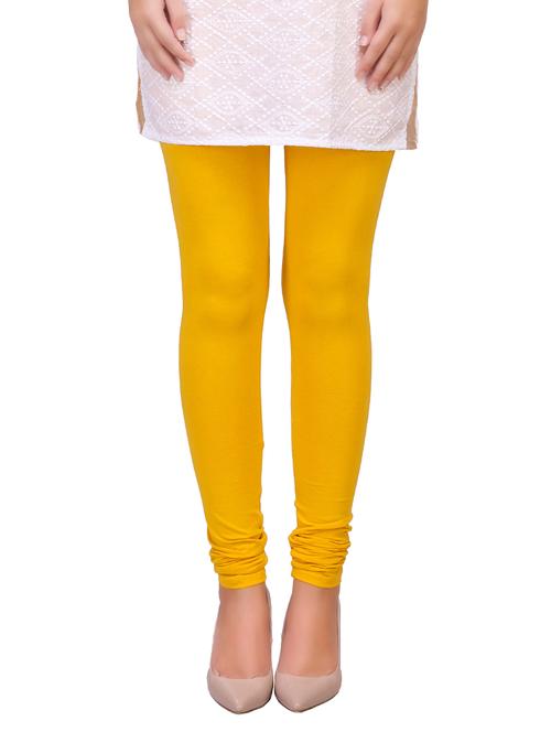 yellow cotton leggings - 12849751 - Very Small Image - 1