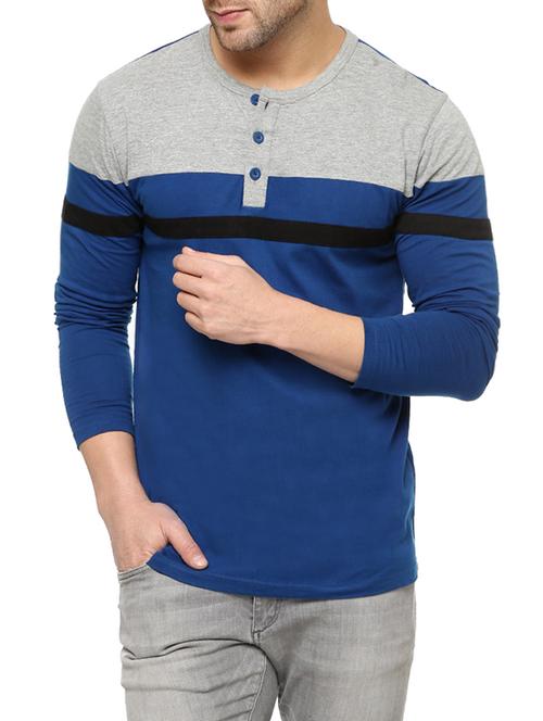 colour block cotton t-shirt - 12850217 - Very Small Image - 1
