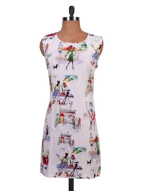 white printed dress - 1285036 - Very Small Image - 1