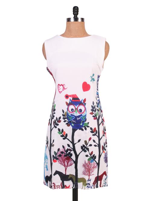 white printed dress - 1285037 - Very Small Image - 1