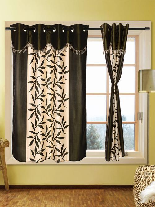 set of 5 kings furnishing 5ft designer (with skalap) window curtain - 12850486 - Very Small Image - 1