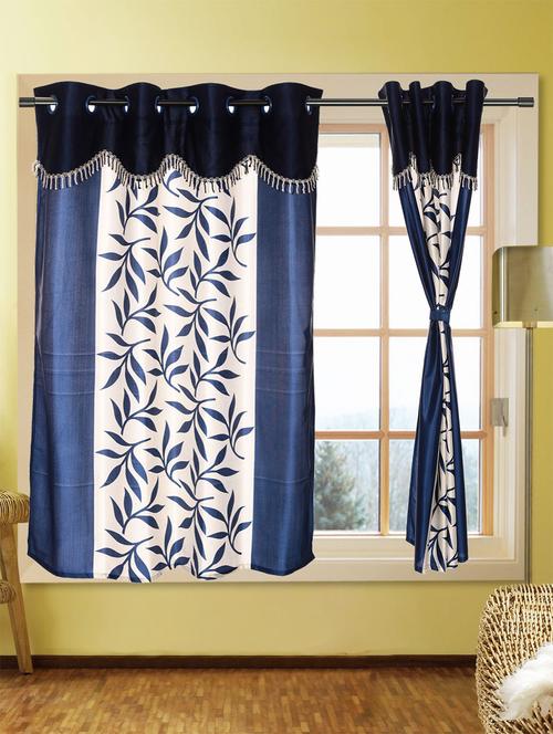 set of 10 kings furnishing 5ft designer (with skalap) window curtain - 12850514 - Very Small Image - 1