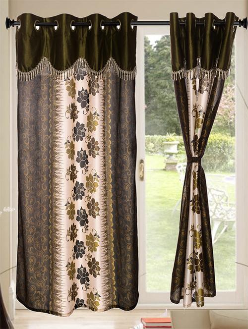 kings furnishing 7ft designer (with skalap) door curtain single pcs - 12850538 - Very Small Image - 1
