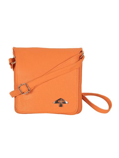 orange leatherette sling bag - 12853559 - Very Small Image - 1