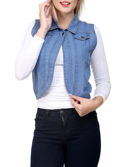 light blue denim jacket - 12854135 - Very Small Image - 1