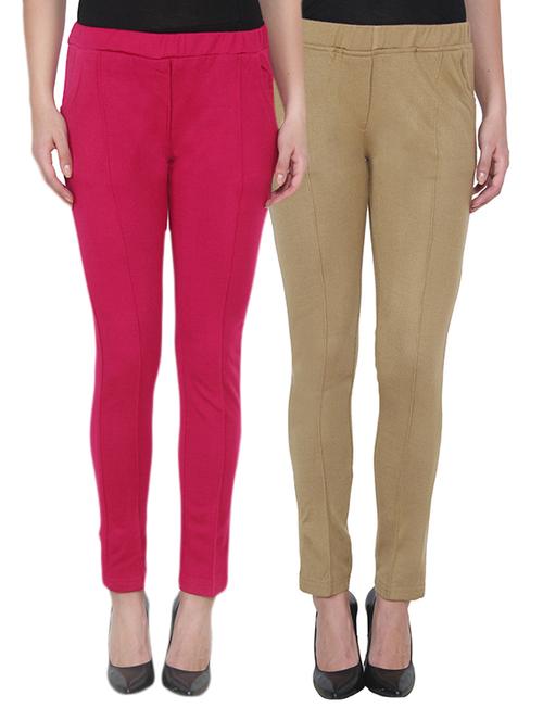set of 2 multi colored woollen bottom wears - 12854161 - Very Small Image - 1
