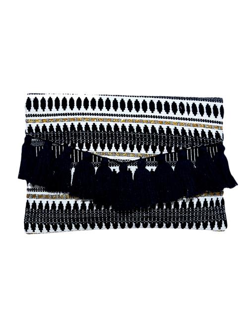 black cotton clutch - 12854190 - Very Small Image - 1