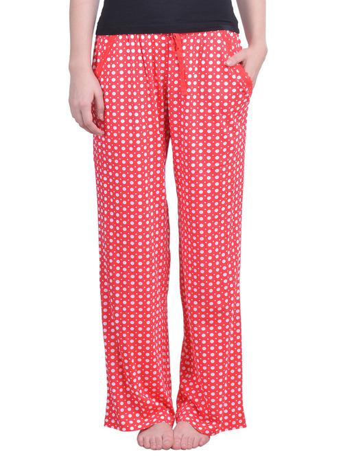 red polka dots printed cotton pajama - 12854341 - Very Small Image - 1