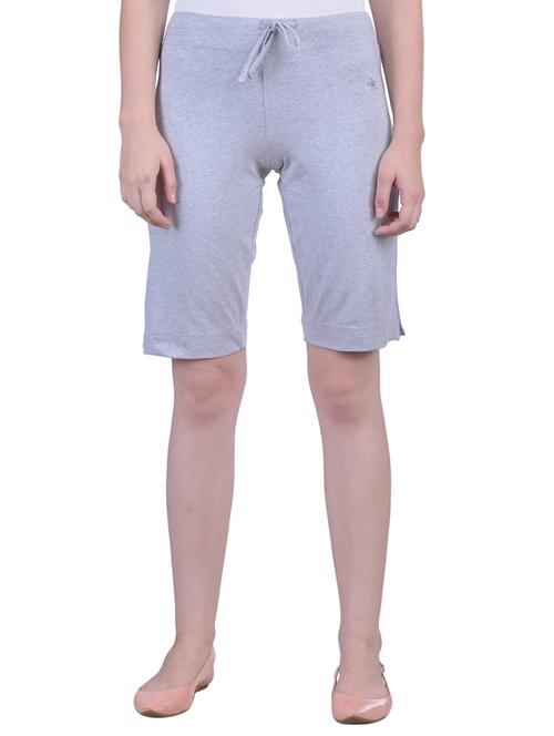 grey cotton shorts - 12854349 - Very Small Image - 1