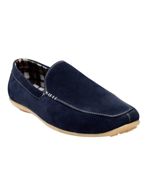 blue suede slip on loafer - 12854750 - Very Small Image - 1