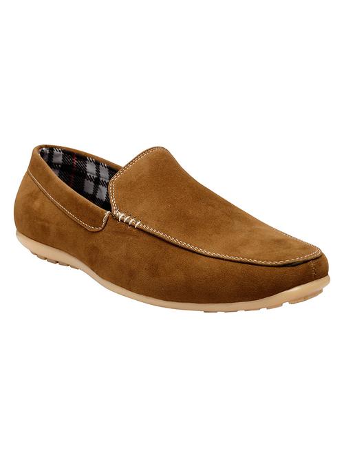 tan suede slip on loafer - 12854760 - Very Small Image - 1