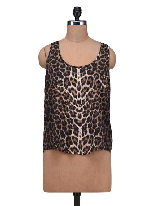 brown printed top - 1285687 - Very Small Image - 1