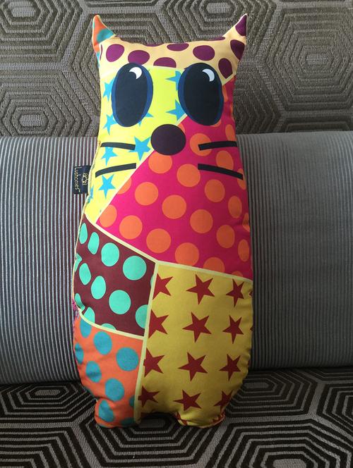 lushomes decorative cat cushion (size:7"x15") - 12859970 - Very Small Image - 1